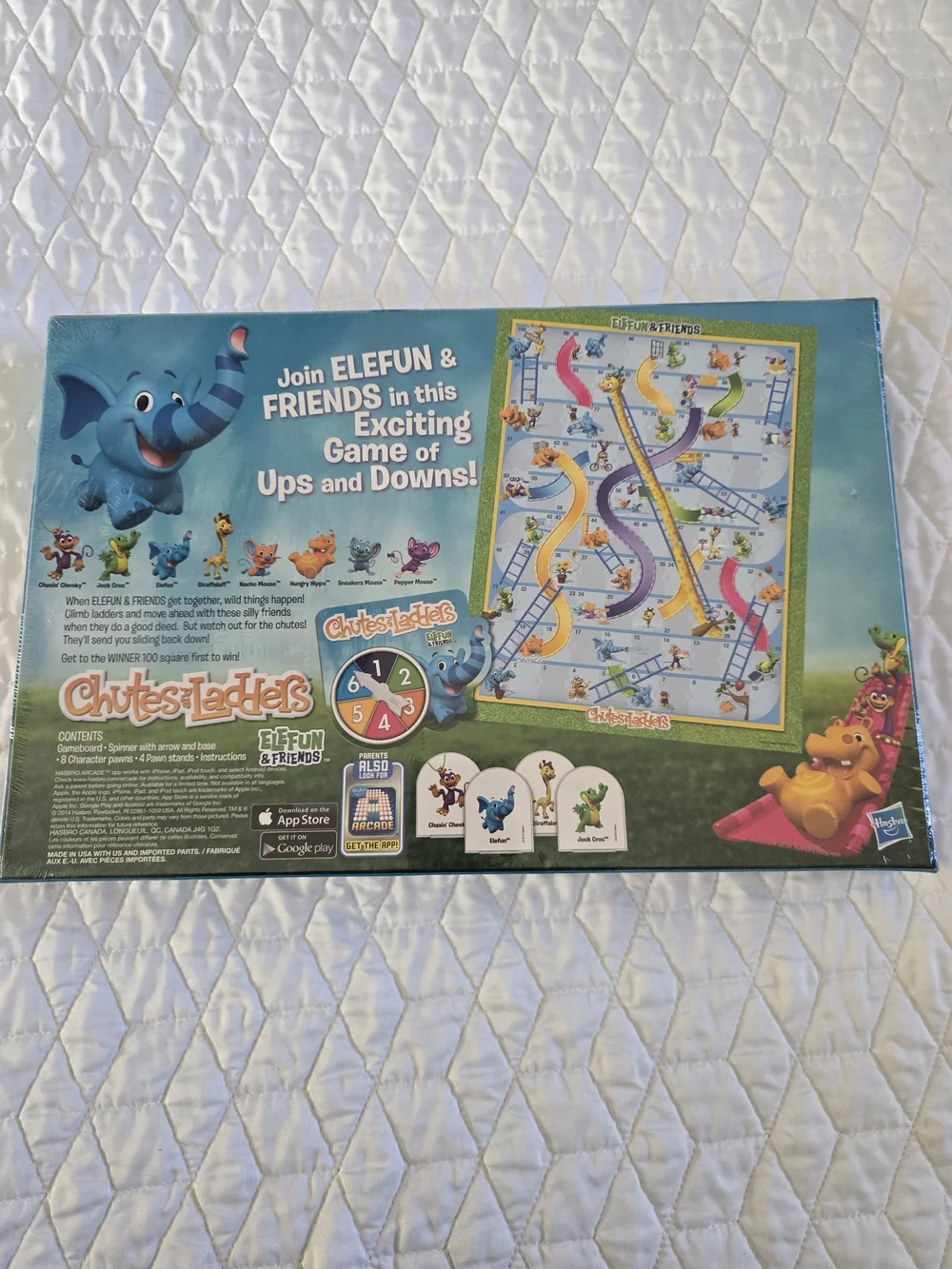 Hasbro Chutes and Ladders Kids Board Game Ages 3+ 2-4 Players New Sealed *